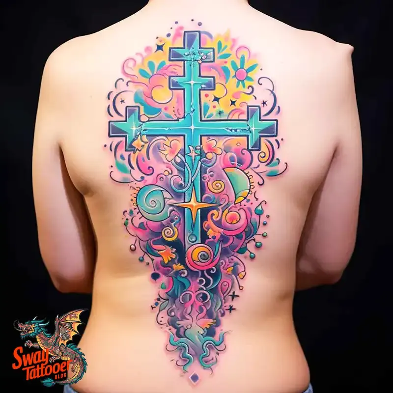 75 Three Crosses Tattoo Design Ideas: Symbolism and Styles 40 3 cross tattoo