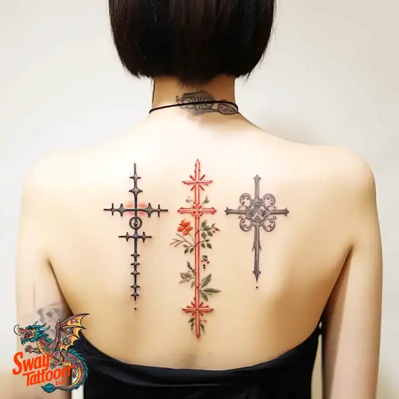 75 Three Crosses Tattoo Design Ideas: Symbolism and Styles 24 3 cross tattoo