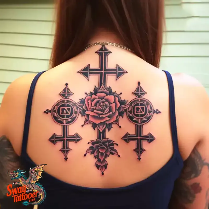 75 Three Crosses Tattoo Design Ideas: Symbolism and Styles 22 3 cross tattoo