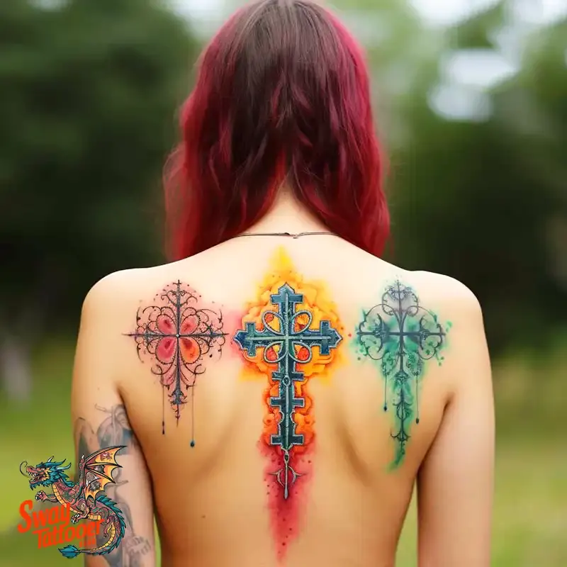 75 Three Crosses Tattoo Design Ideas: Symbolism and Styles 18 3 cross tattoo