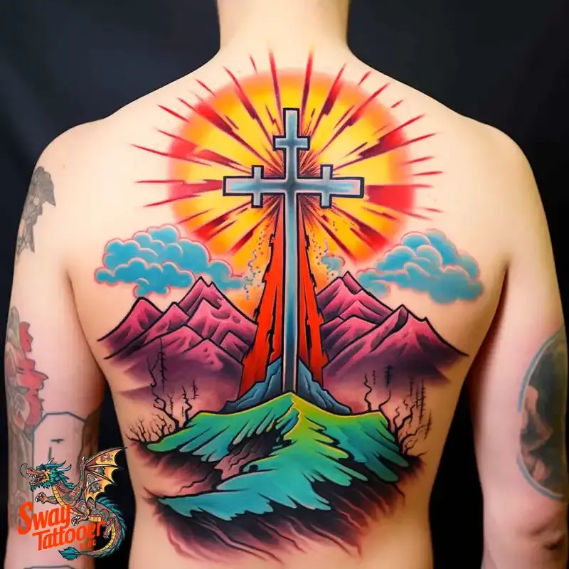 75 Three Crosses Tattoo Design Ideas: Symbolism and Styles 11 3 cross tattoo