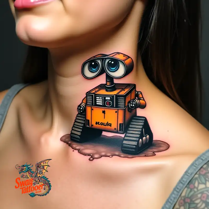 100 Wall-E Tattoo Designs: Love, Curiosity, and Robots 34 wall-e tattoo