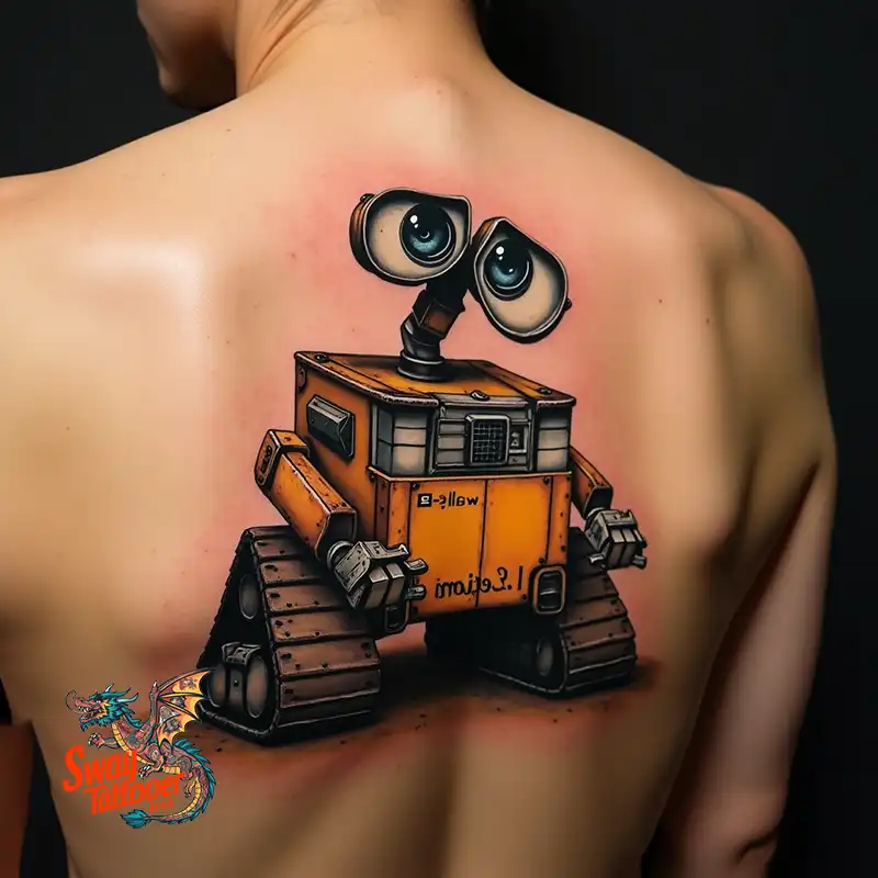 100 Wall-E Tattoo Designs: Love, Curiosity, and Robots 33 wall-e tattoo