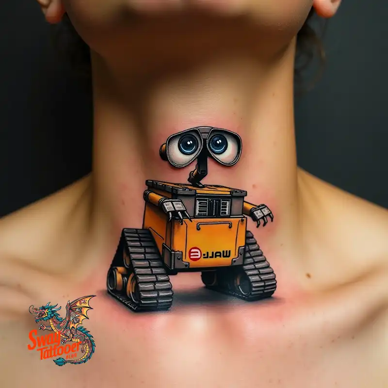 100 Wall-E Tattoo Designs: Love, Curiosity, and Robots 32 wall-e tattoo