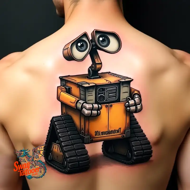 100 Wall-E Tattoo Designs: Love, Curiosity, and Robots 30 wall-e tattoo
