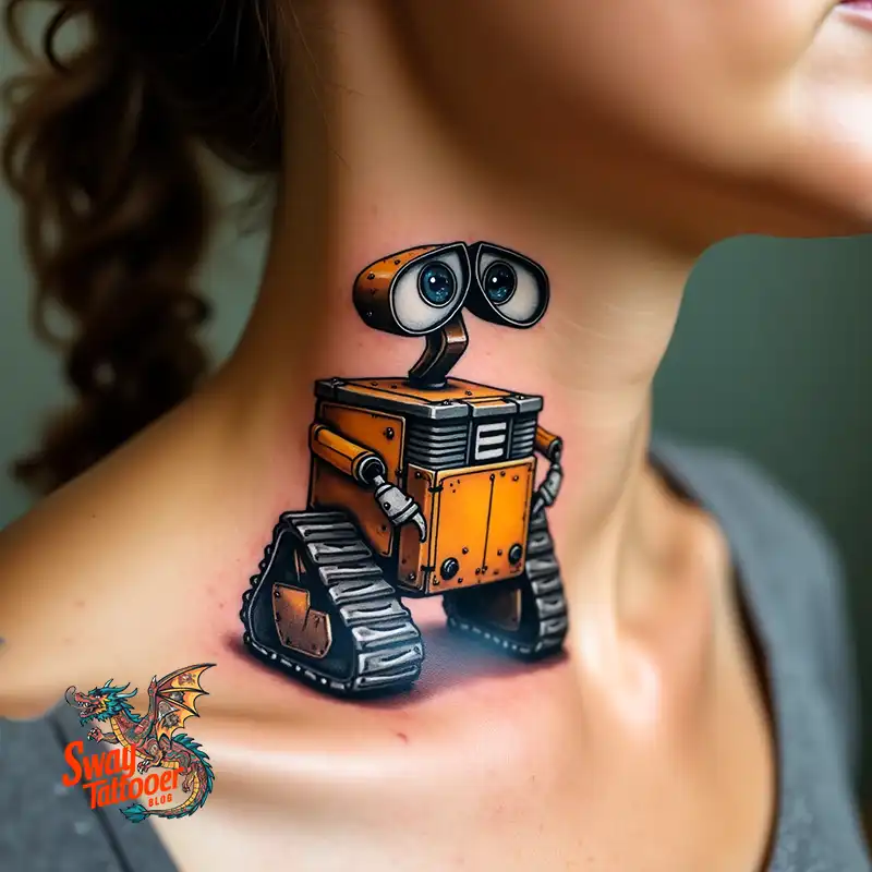 100 Wall-E Tattoo Designs: Love, Curiosity, and Robots 29 wall-e tattoo