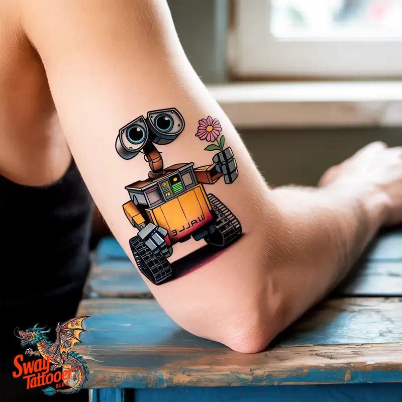 100 Wall-E Tattoo Designs: Love, Curiosity, and Robots 19 wall-e tattoo