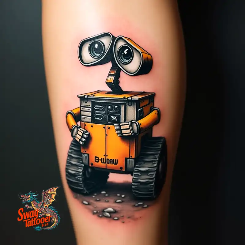 100 Wall-E Tattoo Designs: Love, Curiosity, and Robots 39 wall-e tattoo