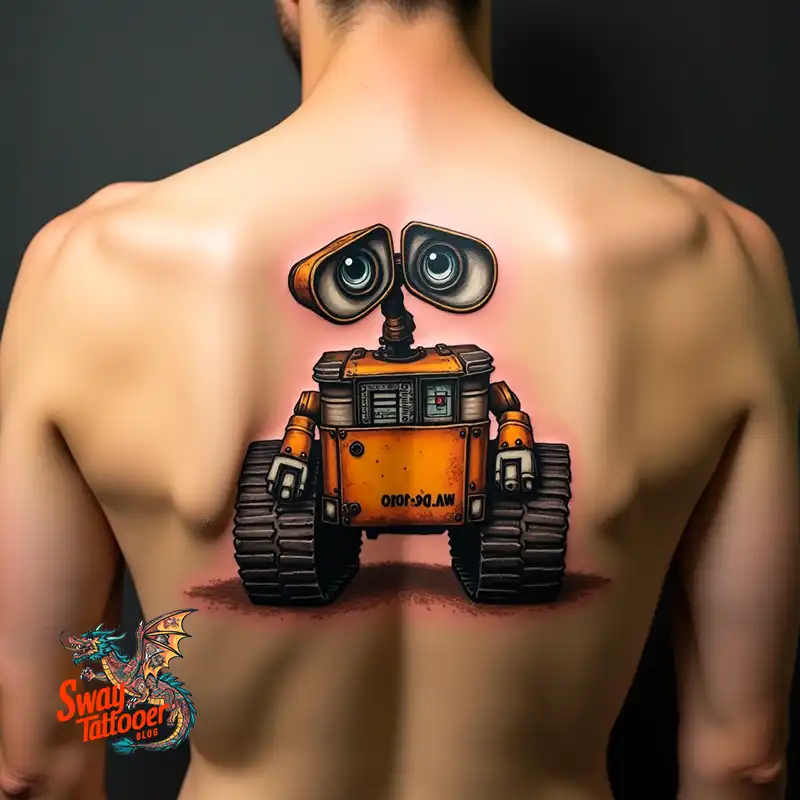 100 Wall-E Tattoo Designs: Love, Curiosity, and Robots 35 wall-e tattoo