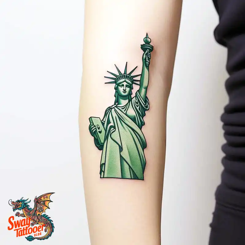50 Statue of Liberty Tattoo Design Ideas: Iconic Ink 43 statue of liberty tattoo