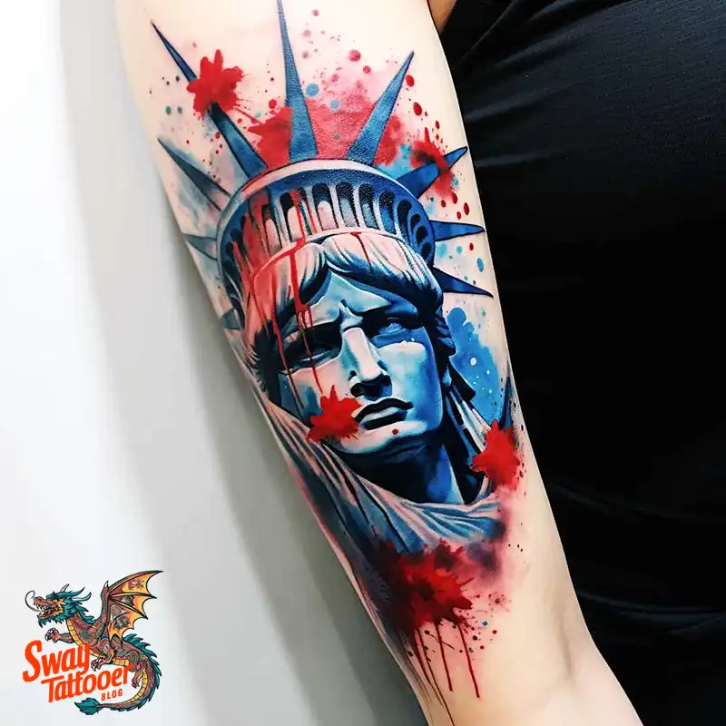 50 Statue of Liberty Tattoo Design Ideas: Iconic Ink 19 statue of liberty tattoo