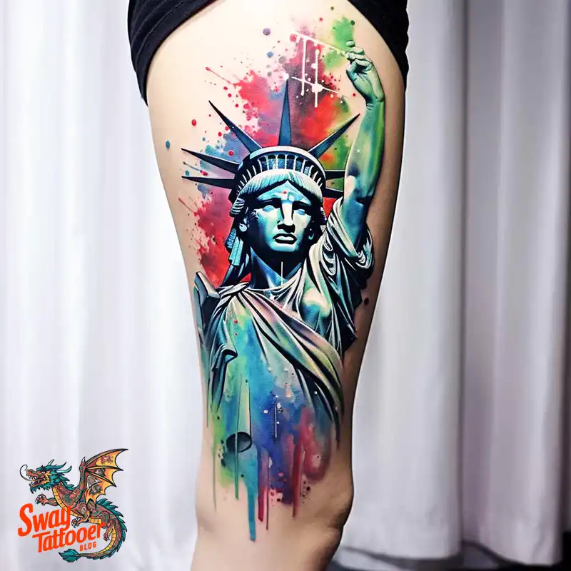 50 Statue of Liberty Tattoo Design Ideas: Iconic Ink 16 statue of liberty tattoo