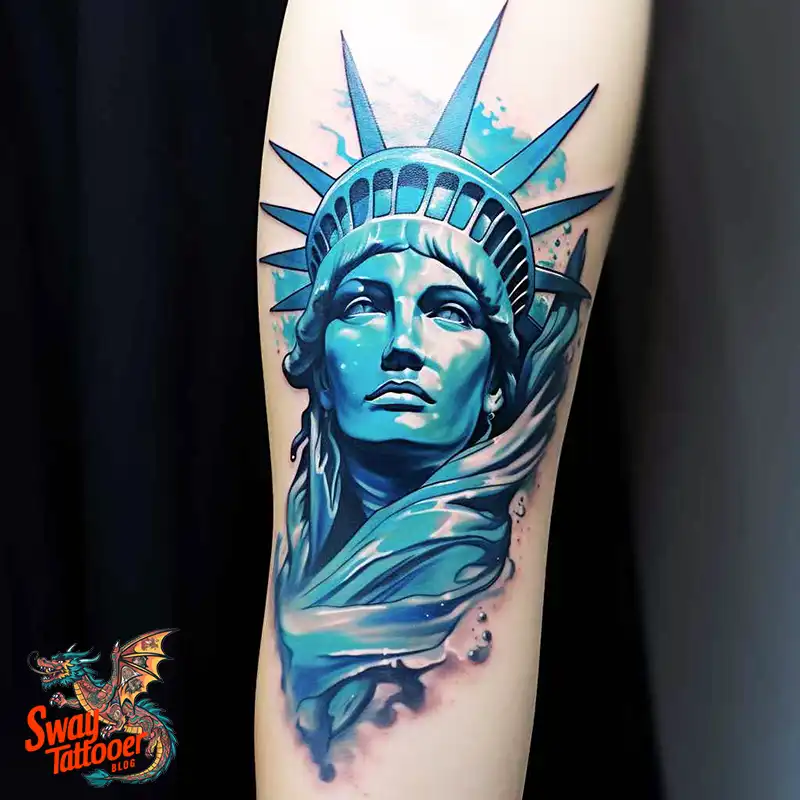 50 Statue of Liberty Tattoo Design Ideas: Iconic Ink 38 statue of liberty tattoo
