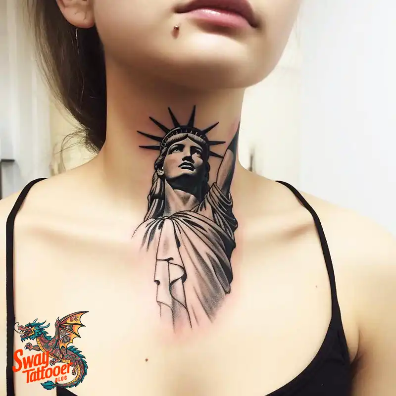50 Statue of Liberty Tattoo Design Ideas: Iconic Ink 11 statue of liberty tattoo
