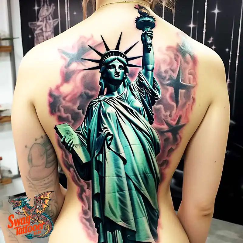 50 Statue of Liberty Tattoo Design Ideas: Iconic Ink 5 statue of liberty tattoo