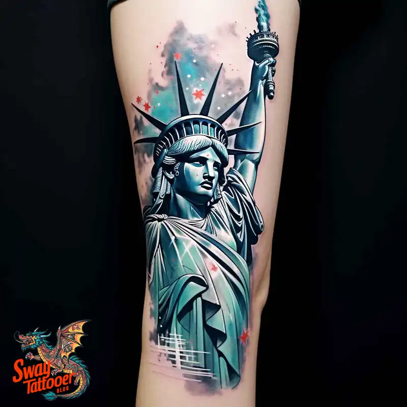 50 Statue of Liberty Tattoo Design Ideas: Iconic Ink 4 statue of liberty tattoo
