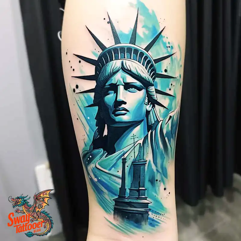 50 Statue of Liberty Tattoo Design Ideas: Iconic Ink 39 statue of liberty tattoo
