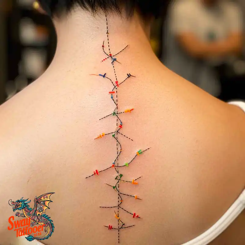 120 Stitches Tattoo Design Ideas: Art of Self-Expression 98 stitches tattoo