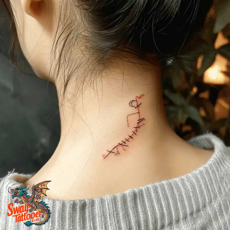 120 Stitches Tattoo Design Ideas: Art of Self-Expression 16 stitches tattoo