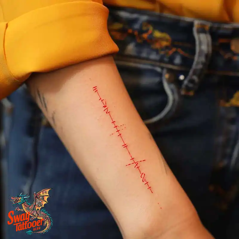 120 Stitches Tattoo Design Ideas: Art of Self-Expression 11 stitches tattoo