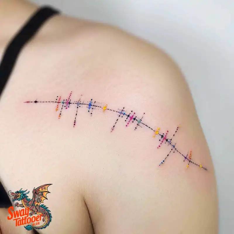 120 Stitches Tattoo Design Ideas: Art of Self-Expression 4 stitches tattoo