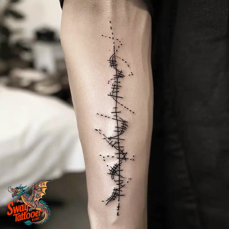120 Stitches Tattoo Design Ideas: Art of Self-Expression 92 stitches tattoo
