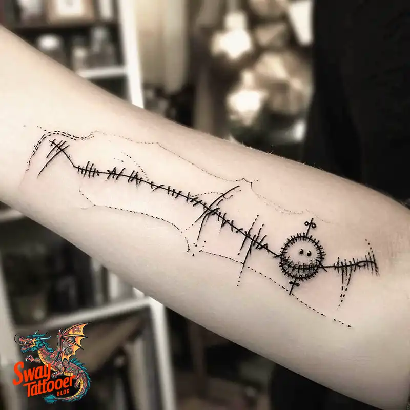 120 Stitches Tattoo Design Ideas: Art of Self-Expression 91 stitches tattoo