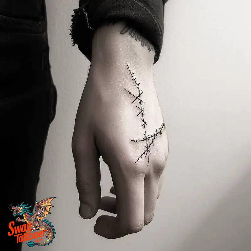 120 Stitches Tattoo Design Ideas: Art of Self-Expression 44 stitches tattoo