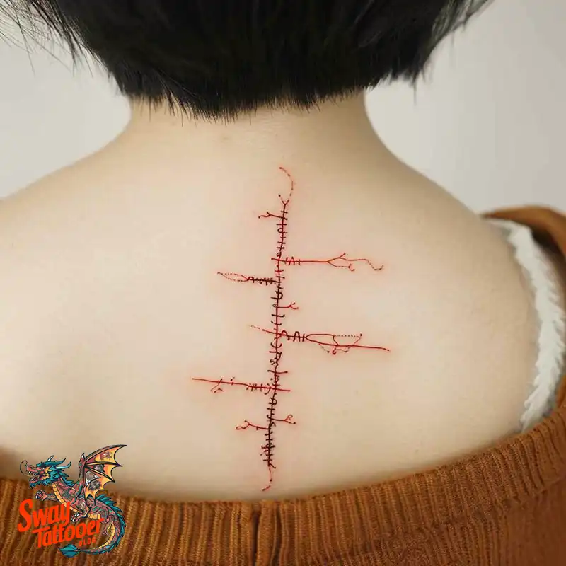 120 Stitches Tattoo Design Ideas: Art of Self-Expression 22 stitches tattoo