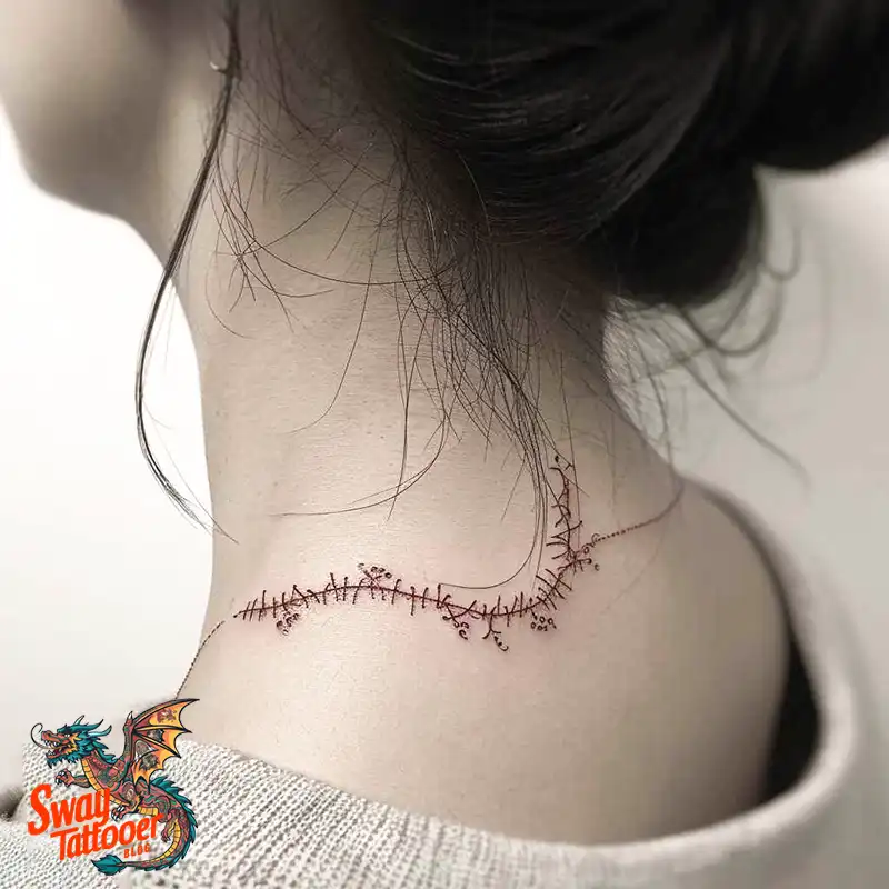 120 Stitches Tattoo Design Ideas: Art of Self-Expression 18 stitches tattoo