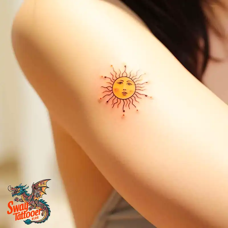 55 Sun Tattoo Design Ideas: Radiate Your Personality 39 sun tattoo