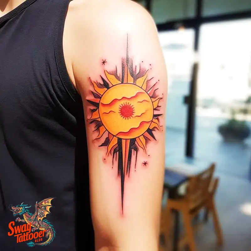 55 Sun Tattoo Design Ideas: Radiate Your Personality 41 sun tattoo