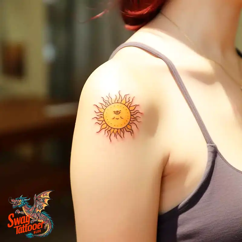 55 Sun Tattoo Design Ideas: Radiate Your Personality 36 sun tattoo