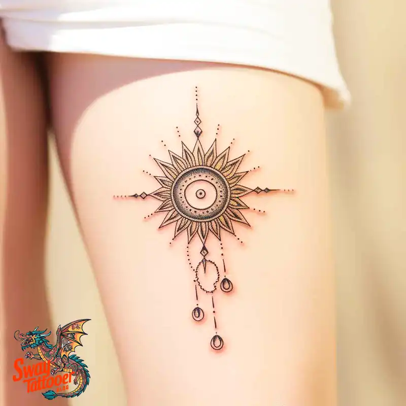 55 Sun Tattoo Design Ideas: Radiate Your Personality 35 sun tattoo