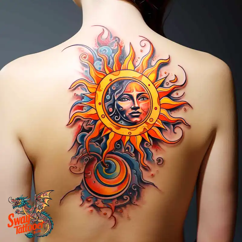 55 Sun Tattoo Design Ideas: Radiate Your Personality 26 sun tattoo