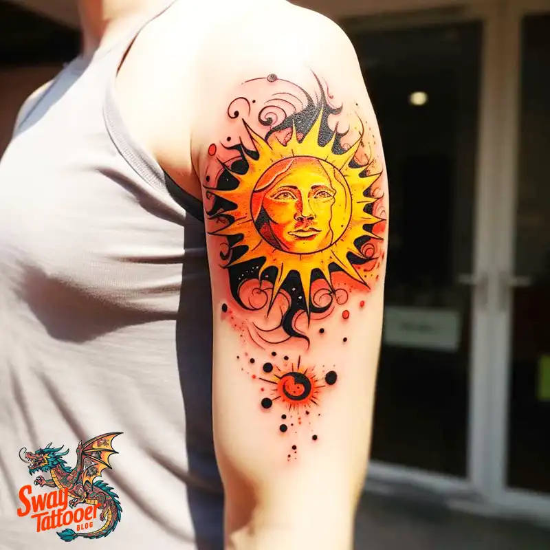 55 Sun Tattoo Design Ideas: Radiate Your Personality 25 sun tattoo