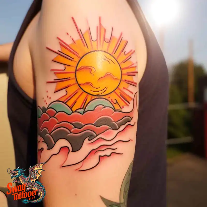 55 Sun Tattoo Design Ideas: Radiate Your Personality 20 sun tattoo