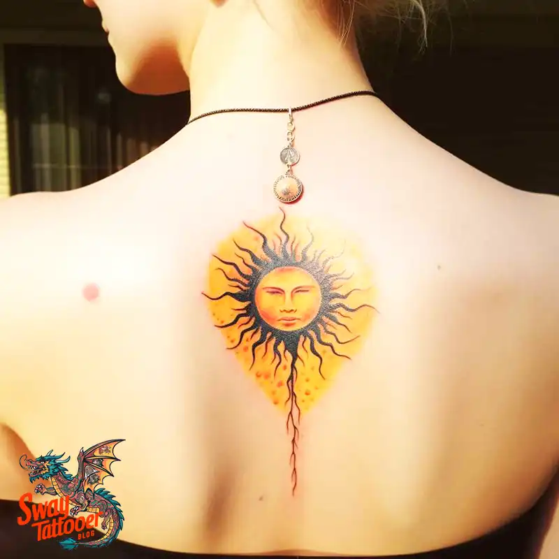 55 Sun Tattoo Design Ideas: Radiate Your Personality 23 sun tattoo