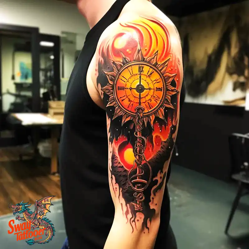 55 Sun Tattoo Design Ideas: Radiate Your Personality 16 sun tattoo
