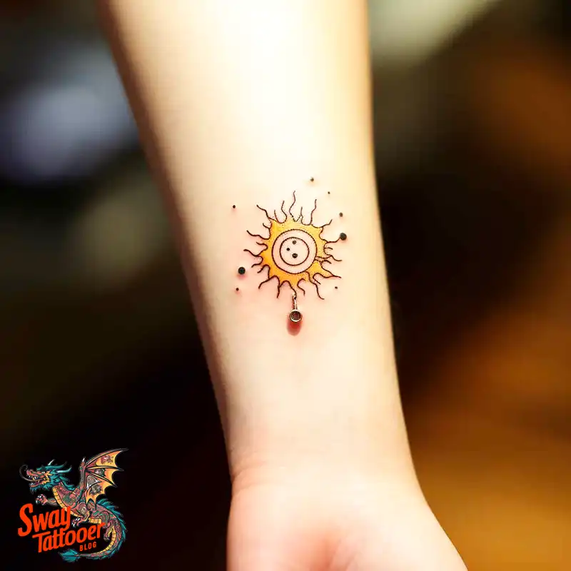55 Sun Tattoo Design Ideas: Radiate Your Personality 11 sun tattoo