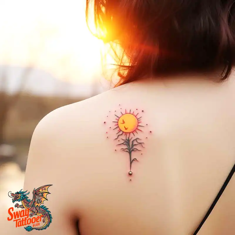 55 Sun Tattoo Design Ideas: Radiate Your Personality 3 sun tattoo