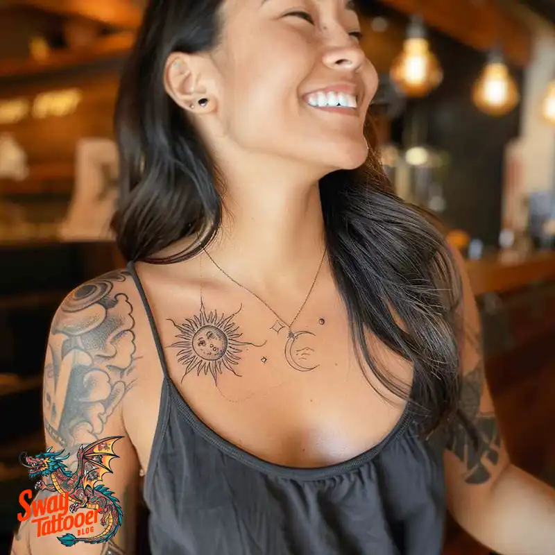 120 Sun and Moon Tattoo Design Ideas: Beauty and Symbolism 14 sun and moon tattoo