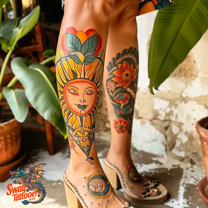 120 Sun and Moon Tattoo Design Ideas: Beauty and Symbolism 12 sun and moon tattoo
