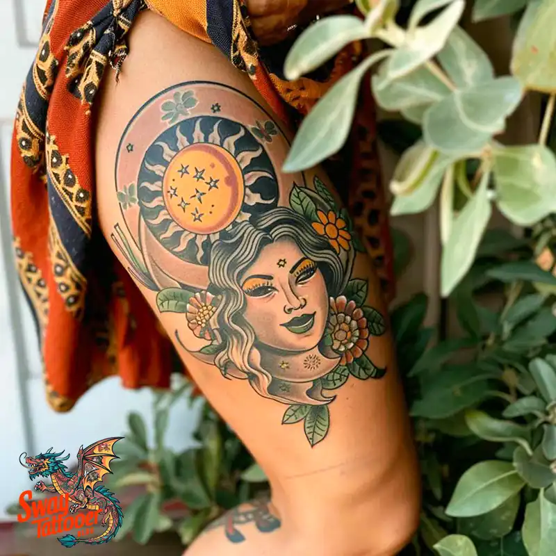 120 Sun and Moon Tattoo Design Ideas: Beauty and Symbolism 10 sun and moon tattoo
