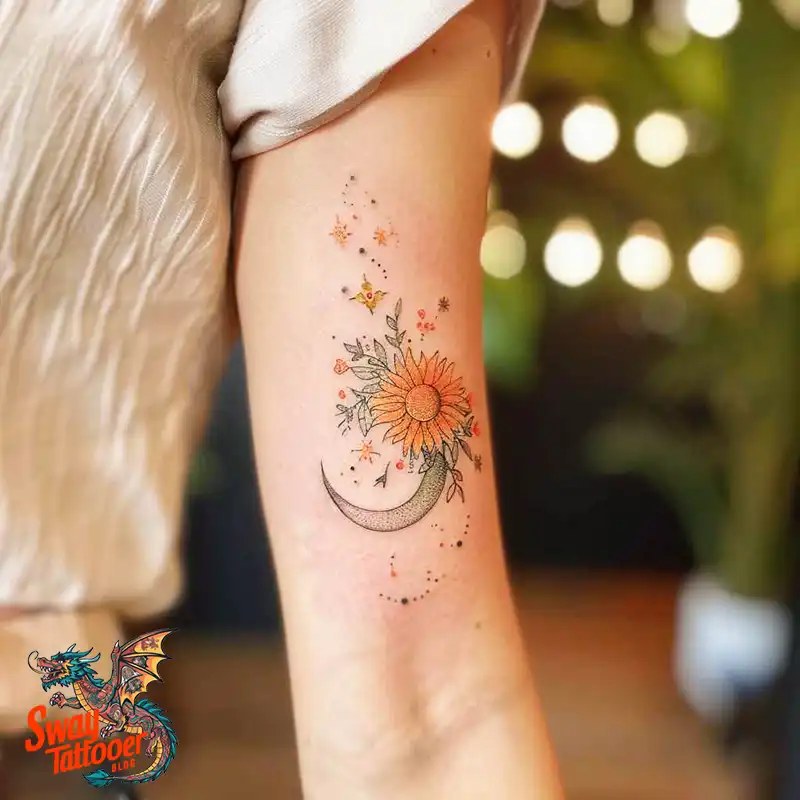 120 Sun and Moon Tattoo Design Ideas: Beauty and Symbolism 109 sun and moon tattoo