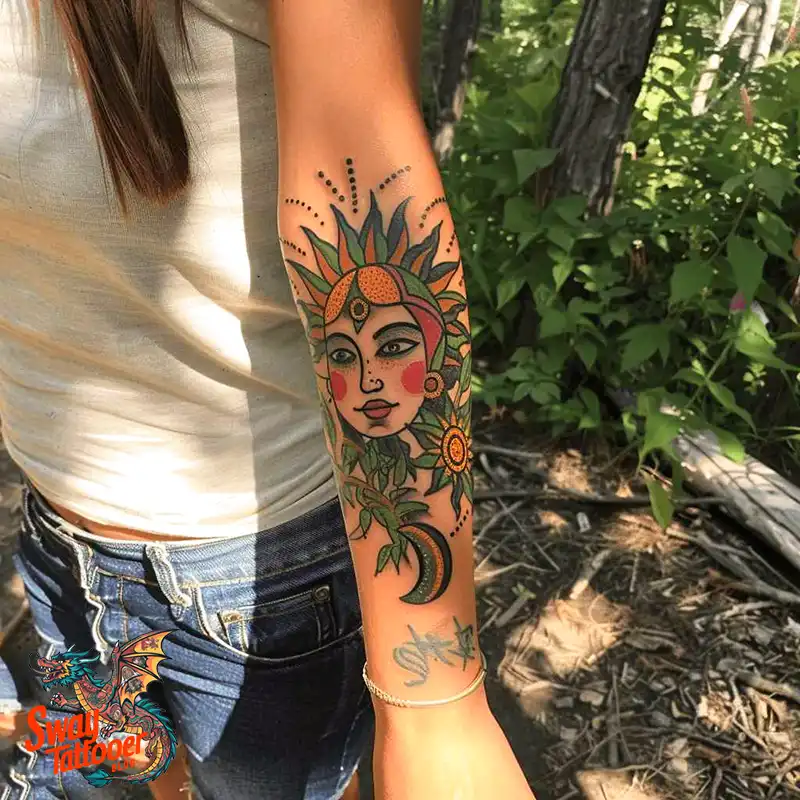 120 Sun and Moon Tattoo Design Ideas: Beauty and Symbolism 5 sun and moon tattoo