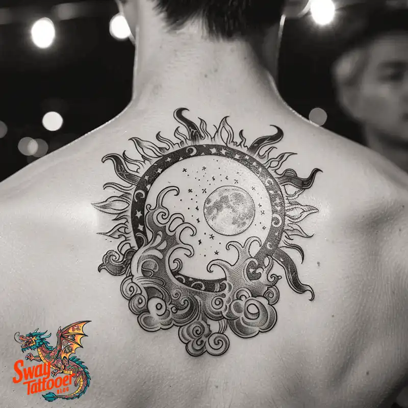 120 Sun and Moon Tattoo Design Ideas: Beauty and Symbolism 105 sun and moon tattoo