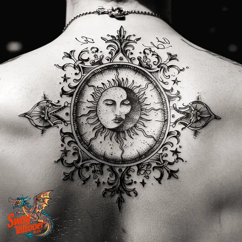 120 Sun and Moon Tattoo Design Ideas: Beauty and Symbolism 103 sun and moon tattoo