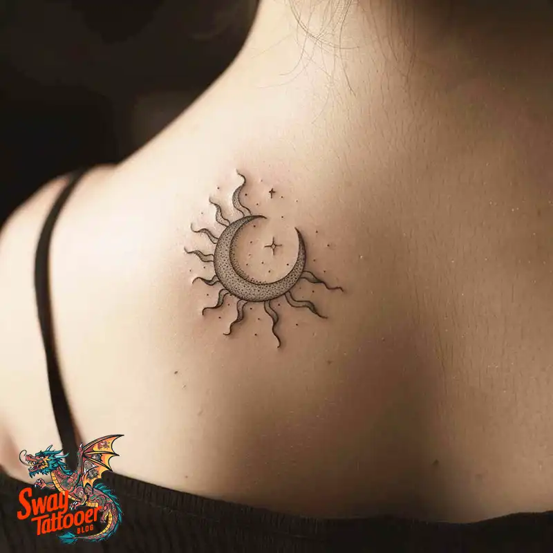 120 Sun and Moon Tattoo Design Ideas: Beauty and Symbolism 98 sun and moon tattoo