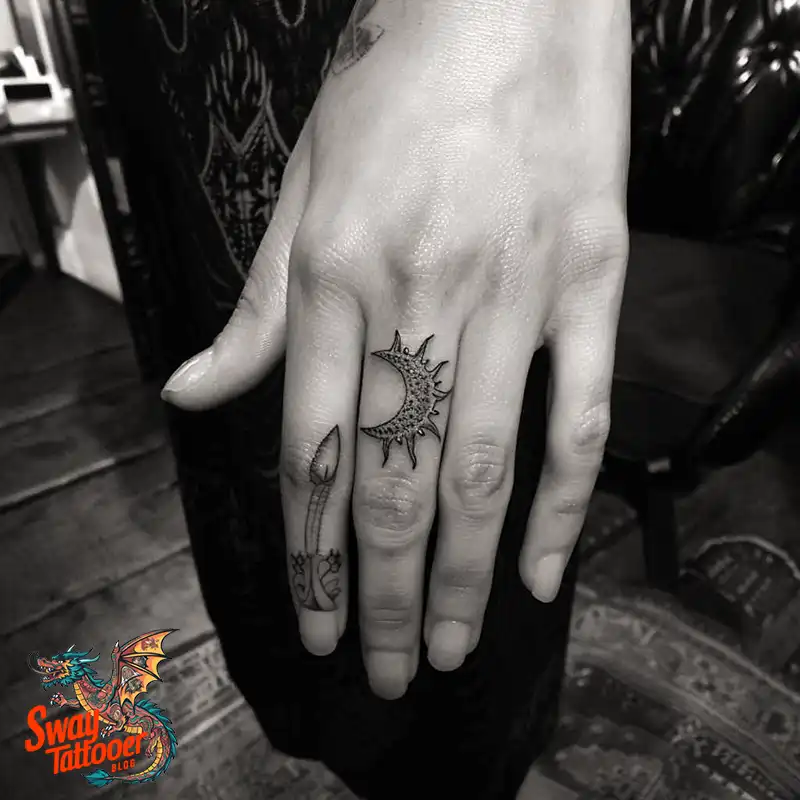 120 Sun and Moon Tattoo Design Ideas: Beauty and Symbolism 86 sun and moon tattoo